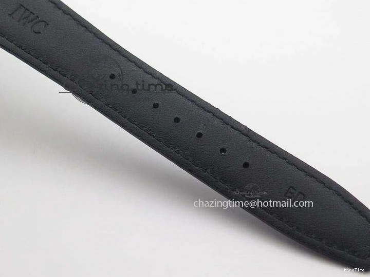 MIROTIME 0120 Portuguese Real PR IW500126 ZF 1:1 Best Edition Grey Red Dial On Black Leather Strap A52010 V Resilient 7333